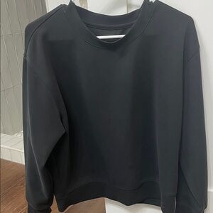 a new day Black crewneck